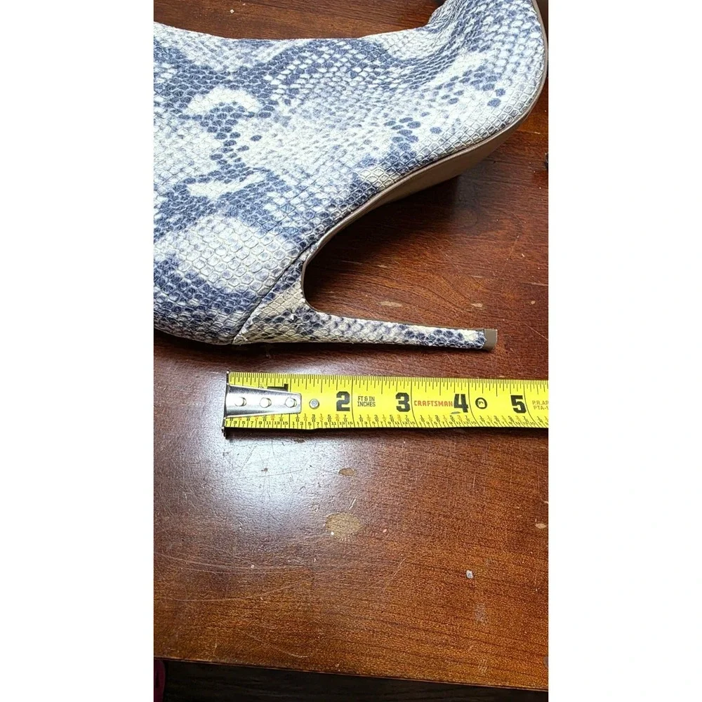 Steve Madden Kicking‎ Snake Print Peep-Toe Stiletto Festival Preppy Booties 7.5